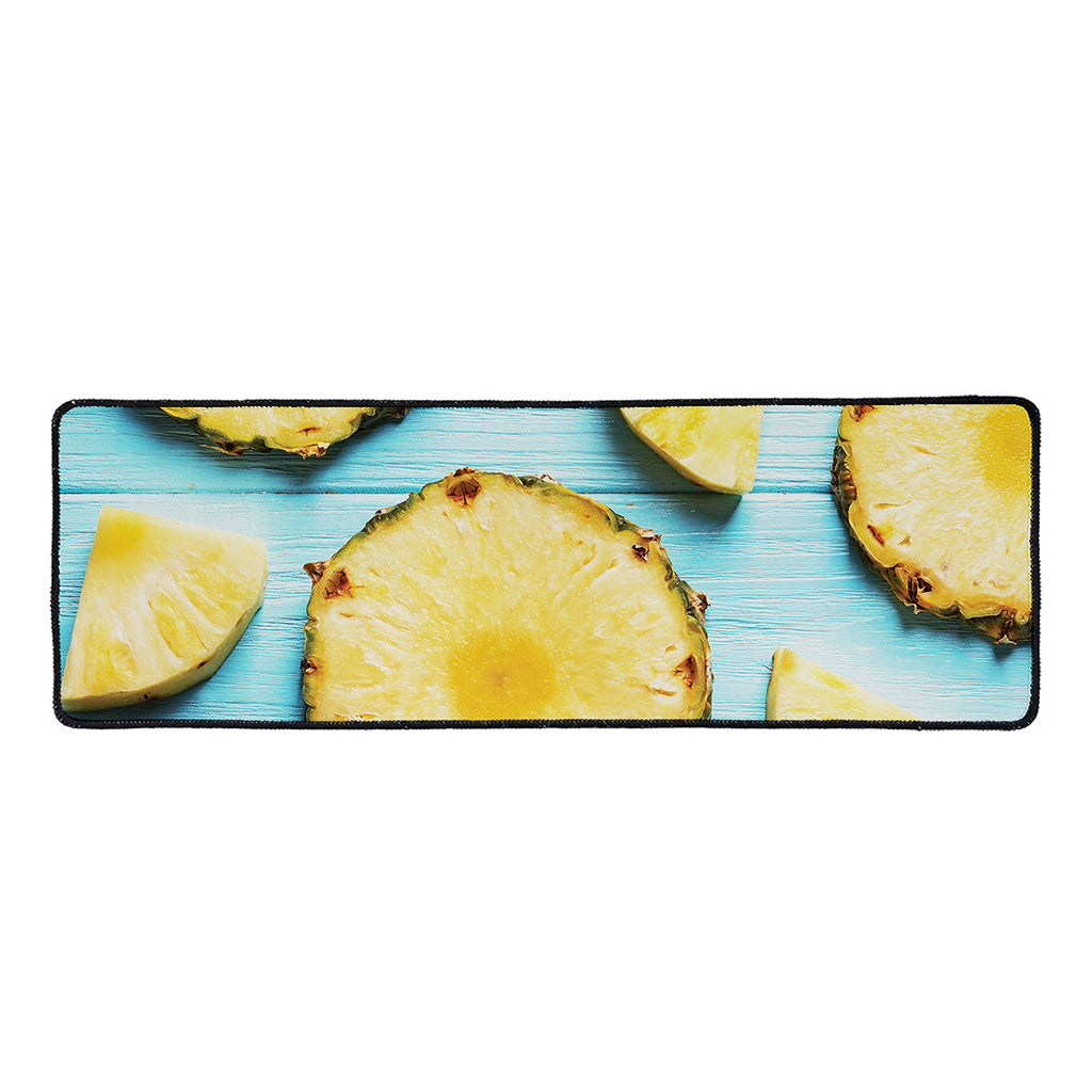 Sliced Pineapple Print Long Kitchen Mat