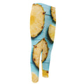 Sliced Pineapple Print Men's Compression Pants
