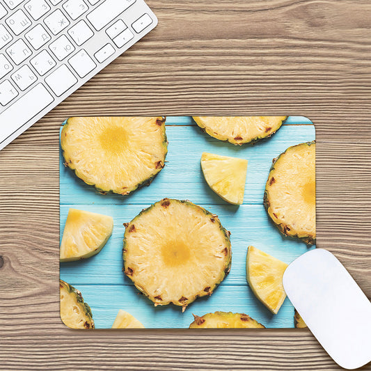 Sliced Pineapple Print Mouse Pad