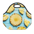 Sliced Pineapple Print Neoprene Lunch Bag