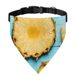 Sliced Pineapple Print Over The Collar Dog Bandana