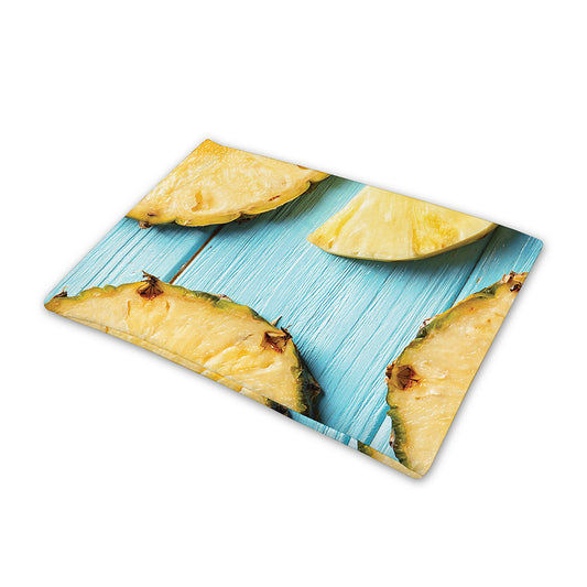 Sliced Pineapple Print Pet Cooling Mat Cover