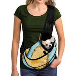 Sliced Pineapple Print Pet Sling Carrier