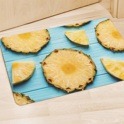 Sliced Pineapple Print Polyester Doormat