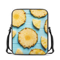 Sliced Pineapple Print Rectangular Crossbody Bag