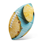Sliced Pineapple Print Rugby Ball