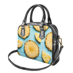 Sliced Pineapple Print Shoulder Handbag