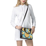 Sliced Pineapple Print Shoulder Handbag