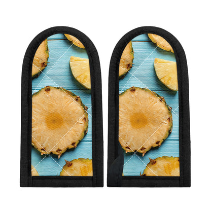 Sliced Pineapple Print Skillet Handle Cover