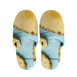 Sliced Pineapple Print Slippers