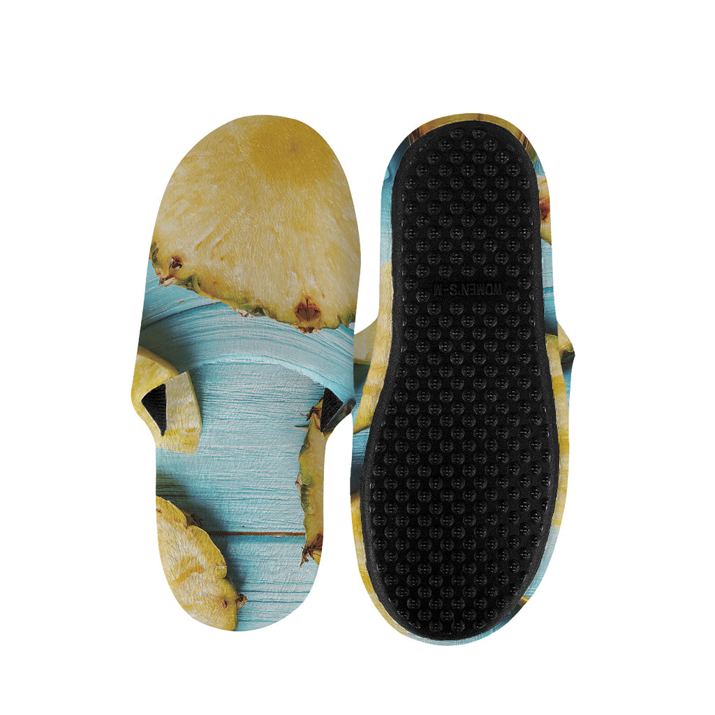 Sliced Pineapple Print Slippers