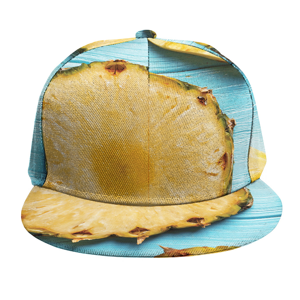 Sliced Pineapple Print Snapback Cap