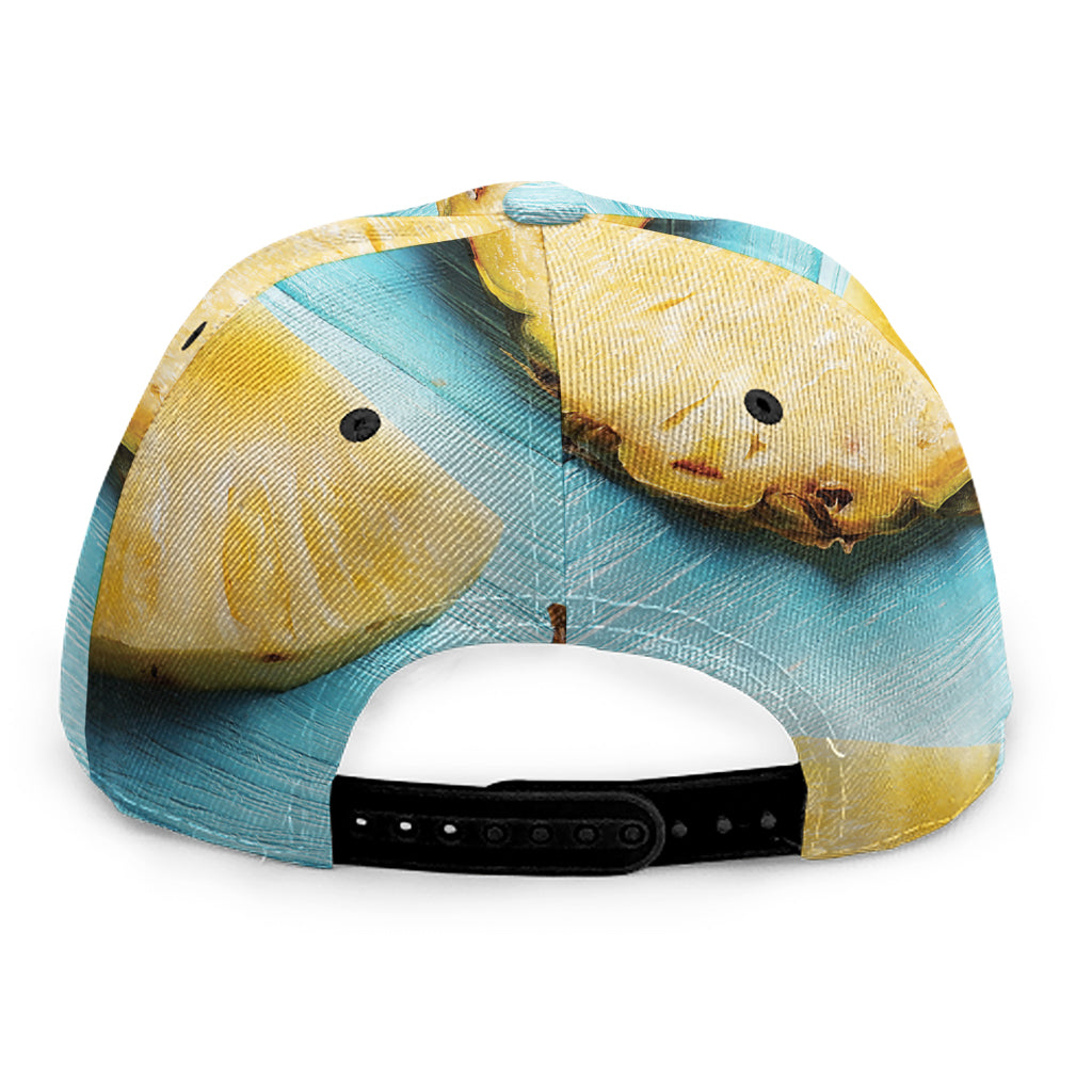 Sliced Pineapple Print Snapback Cap