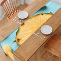 Sliced Pineapple Print Table Runner