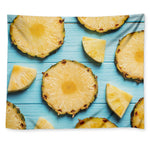Sliced Pineapple Print Tapestry