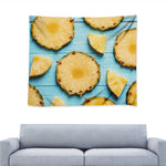 Sliced Pineapple Print Tapestry