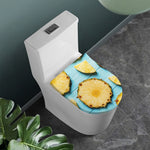 Sliced Pineapple Print Toilet Lid Cover