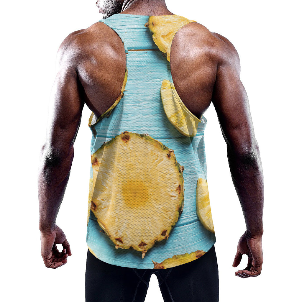Sliced Pineapple Print Training Tank Top