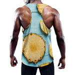 Sliced Pineapple Print Training Tank Top