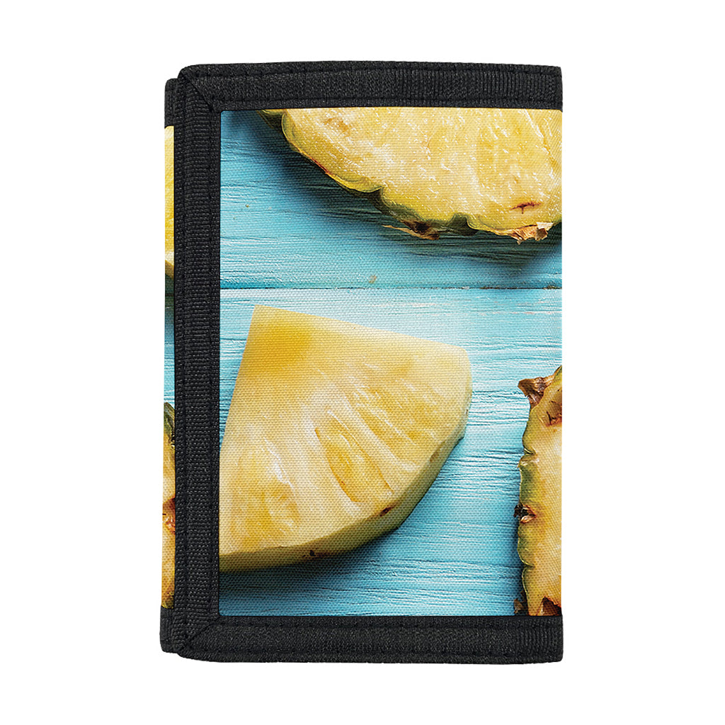 Sliced Pineapple Print Trifold Wallet