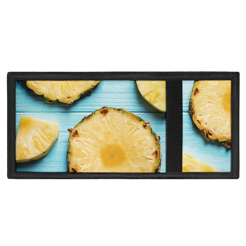 Sliced Pineapple Print Trifold Wallet
