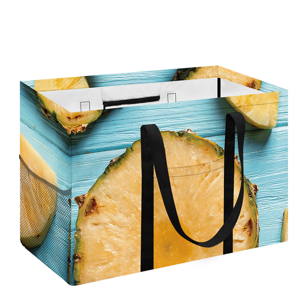 Sliced Pineapple Print Utility Tote Bag