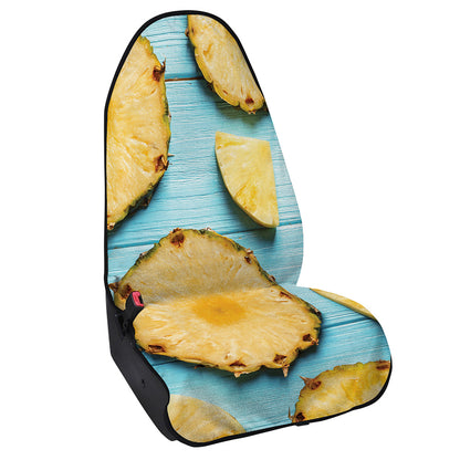 Sliced Pineapple Print Waterproof Car Seat Cover