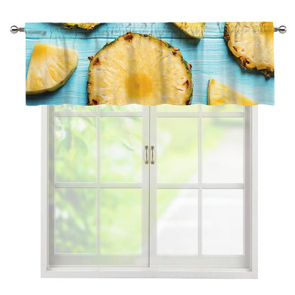 Sliced Pineapple Print Window Valance