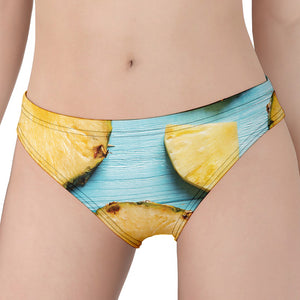 Sliced Pineapple Print Women's Panties