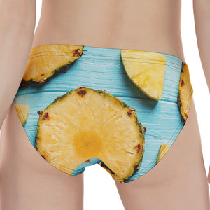 Sliced Pineapple Print Women's Panties