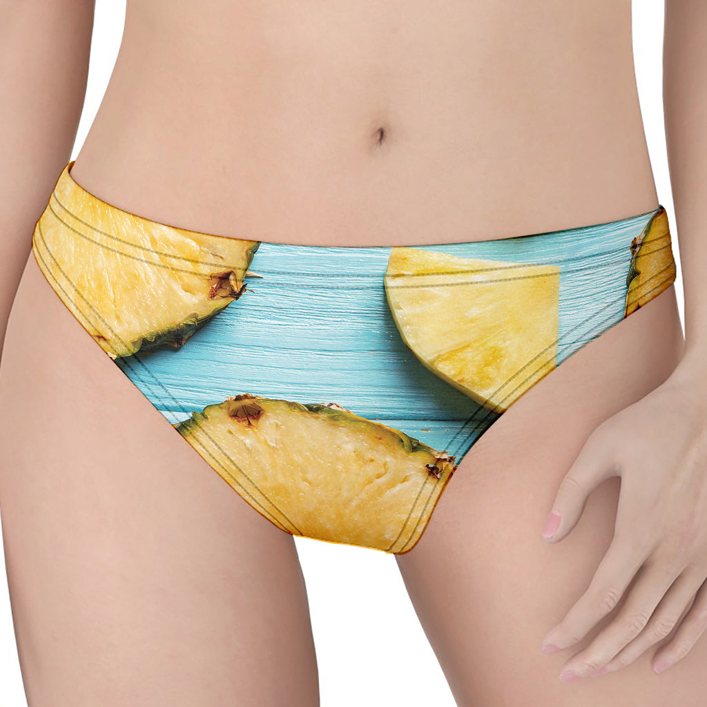 Sliced Pineapple Print Women's Thong