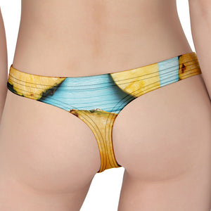 Sliced Pineapple Print Women's Thong