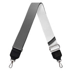 Sliver And White Yin Yang Print Bag Strap