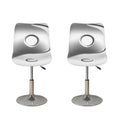 Sliver And White Yin Yang Print Bar Stool Covers
