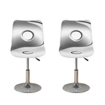 Sliver And White Yin Yang Print Bar Stool Covers