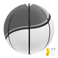 Sliver And White Yin Yang Print Basketball