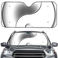 Sliver And White Yin Yang Print Car Windshield Sun Shade
