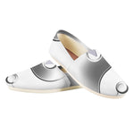 Sliver And White Yin Yang Print Casual Shoes