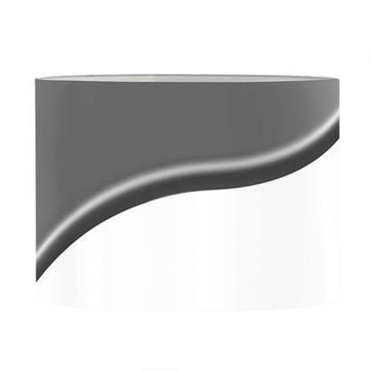 Sliver And White Yin Yang Print Drum Lamp Shade