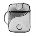Sliver And White Yin Yang Print Front Pocket Bible Bag