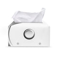 Sliver And White Yin Yang Print Leather Tissue Box Cover