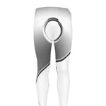 Sliver And White Yin Yang Print Men's leggings