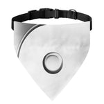 Sliver And White Yin Yang Print Over The Collar Dog Bandana