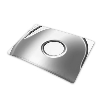 Sliver And White Yin Yang Print Pet Cooling Mat Cover