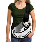Sliver And White Yin Yang Print Pet Sling Carrier