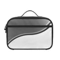 Sliver And White Yin Yang Print Portable Lunch Bag