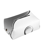 Sliver And White Yin Yang Print Rectangle Tissue Box Cover