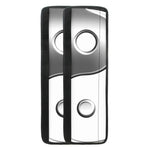 Sliver And White Yin Yang Print Refrigerator Handle Covers