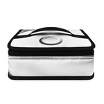Sliver And White Yin Yang Print Small Lunch Bag