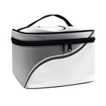 Sliver And White Yin Yang Print Travel Makeup Bag